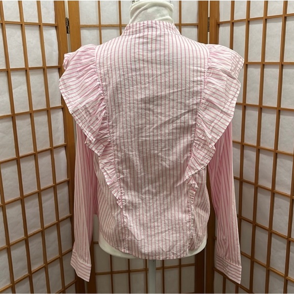 Pretty Forever 21 white/pink blouse 👚 - Picture 4 of 5